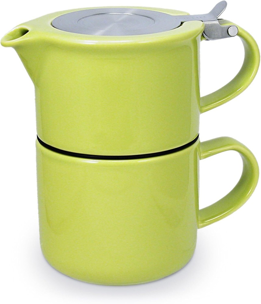 FORLIFE Tea for One with Infuser 14 ounces, Lime,Tea Infusers
