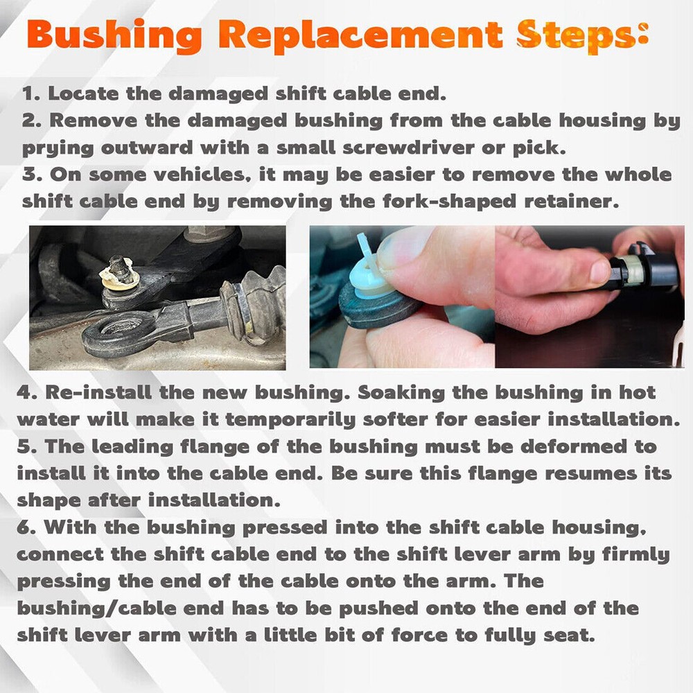 Automatic Transmission Shift Linkage Bushing Replacement for Dorman 14104