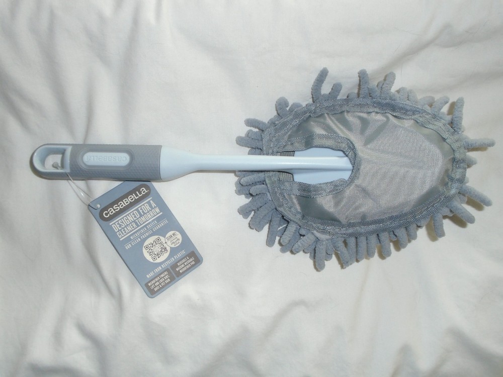 Casabella Chenille Microfiber 12" Hand Duster Dusting Wand - NEW