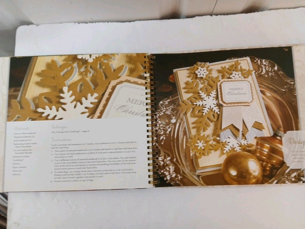 Anna Griffin "Emboss, Cut & Create" Book Featuring Handmade Cards & Scrapbook...