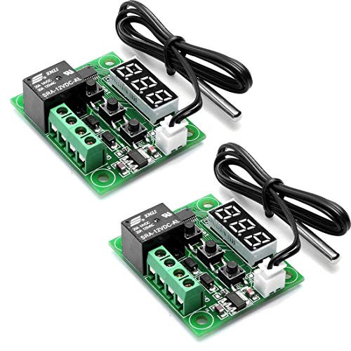 2pcs W1209 12V DC Digital Temperature Controller Board Micro Digital NO Case