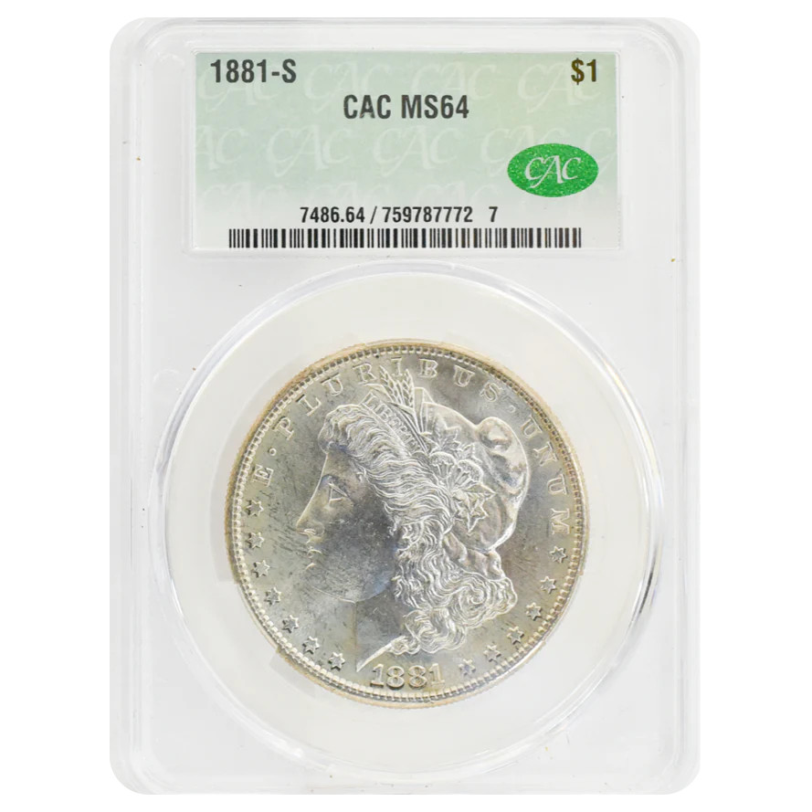 1881-S Morgan Dollar MS64 CAC