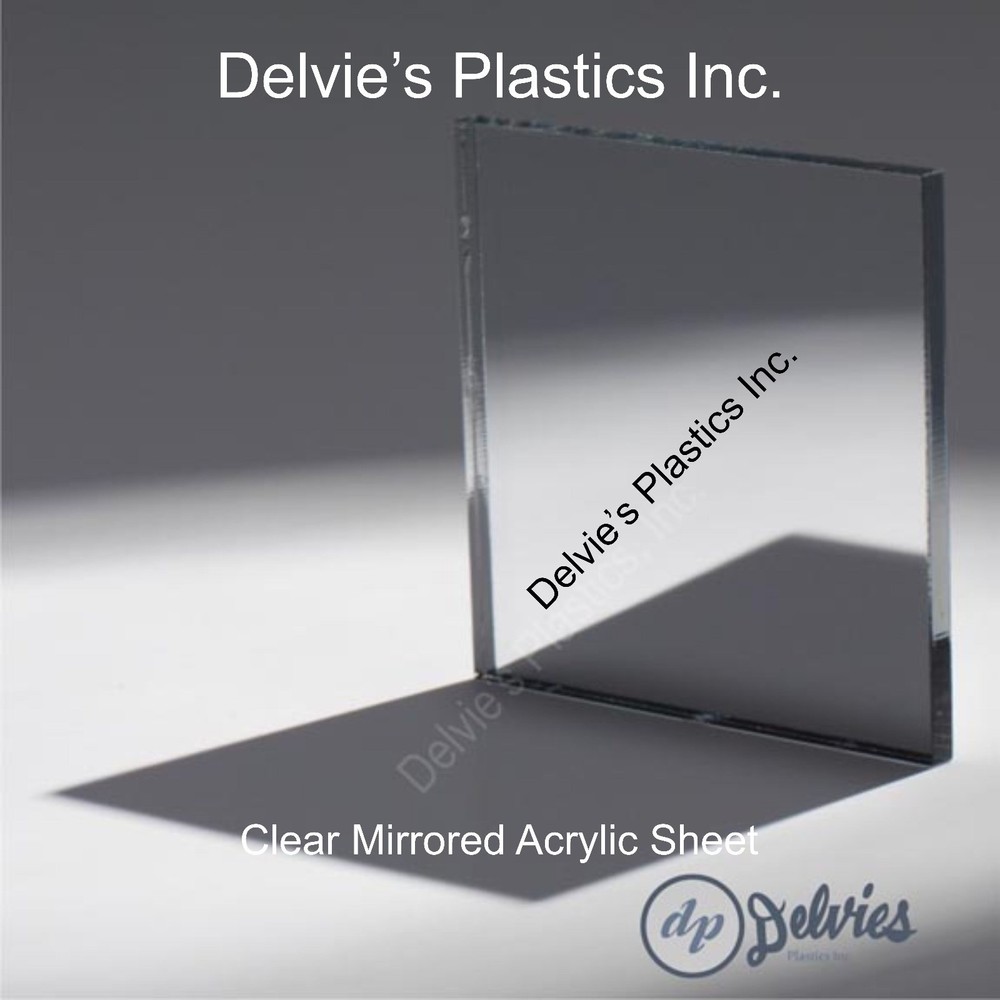 1 Pc 1/8" CLEAR  Mirror Acrylic Plexiglass 9" disk