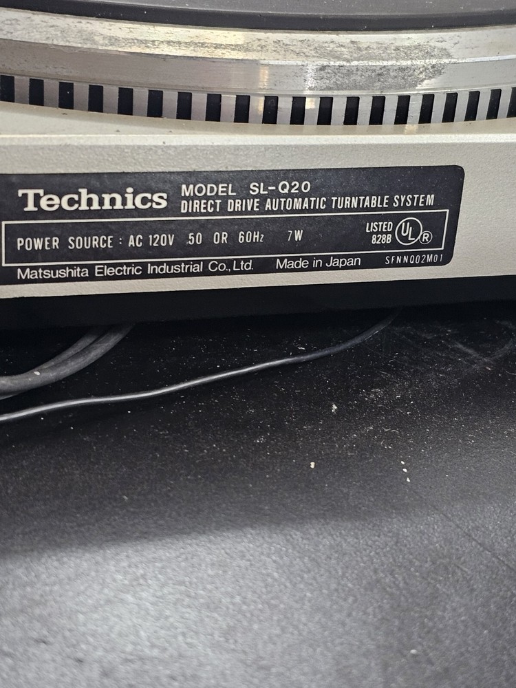 Technics SL-Q20 Direct Drive Automatic Turntable Works Tester Quatz