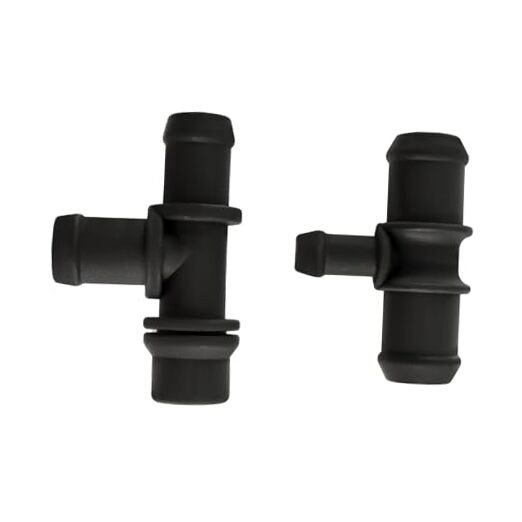 2PCS HVAC Heater Water Hose Tee Connector Compatible with 2010 2011 2012 2013