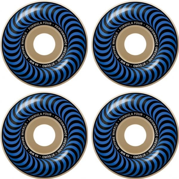Spitfire Wheels Formula Four Classic Skateboard Wheels - 56mm 93a + bearings