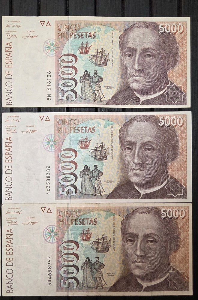 Spain 5000 Pesetas 1992 VF