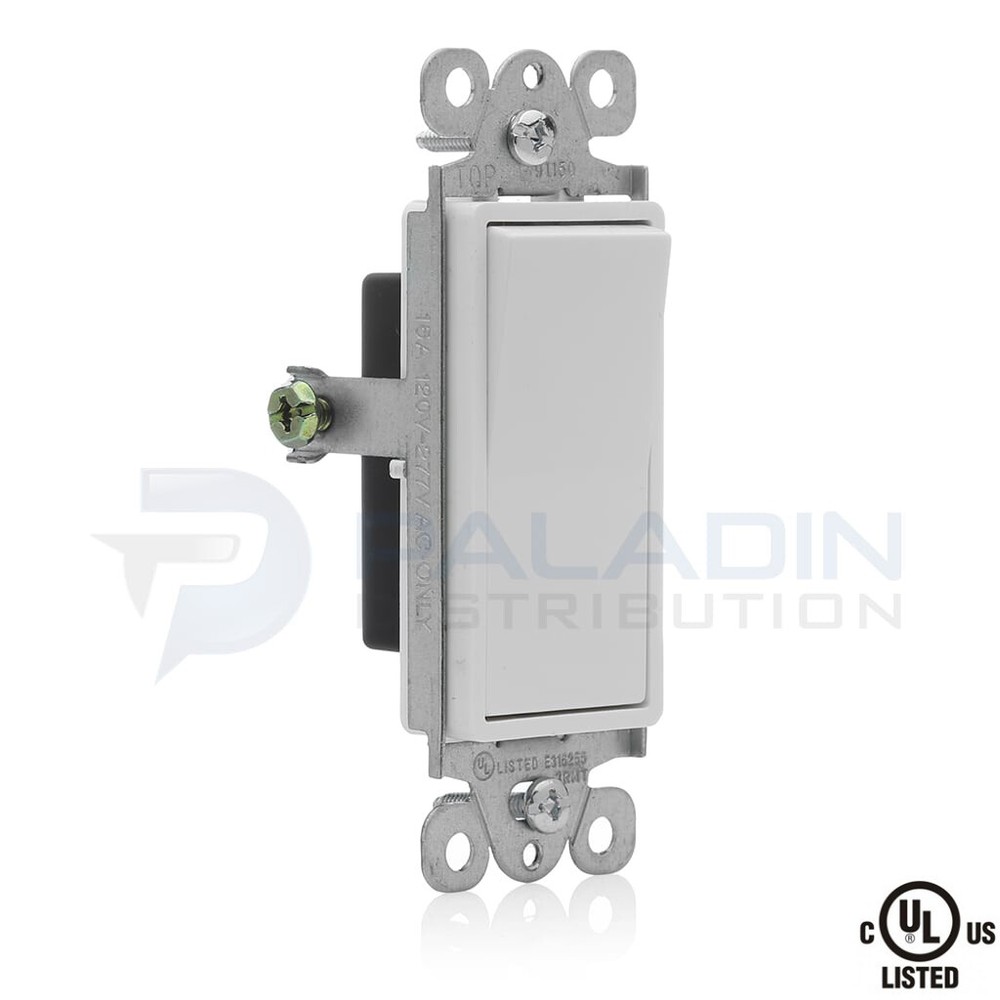 15A Decorator Rocker Wall Switch 3-Way UL Listed