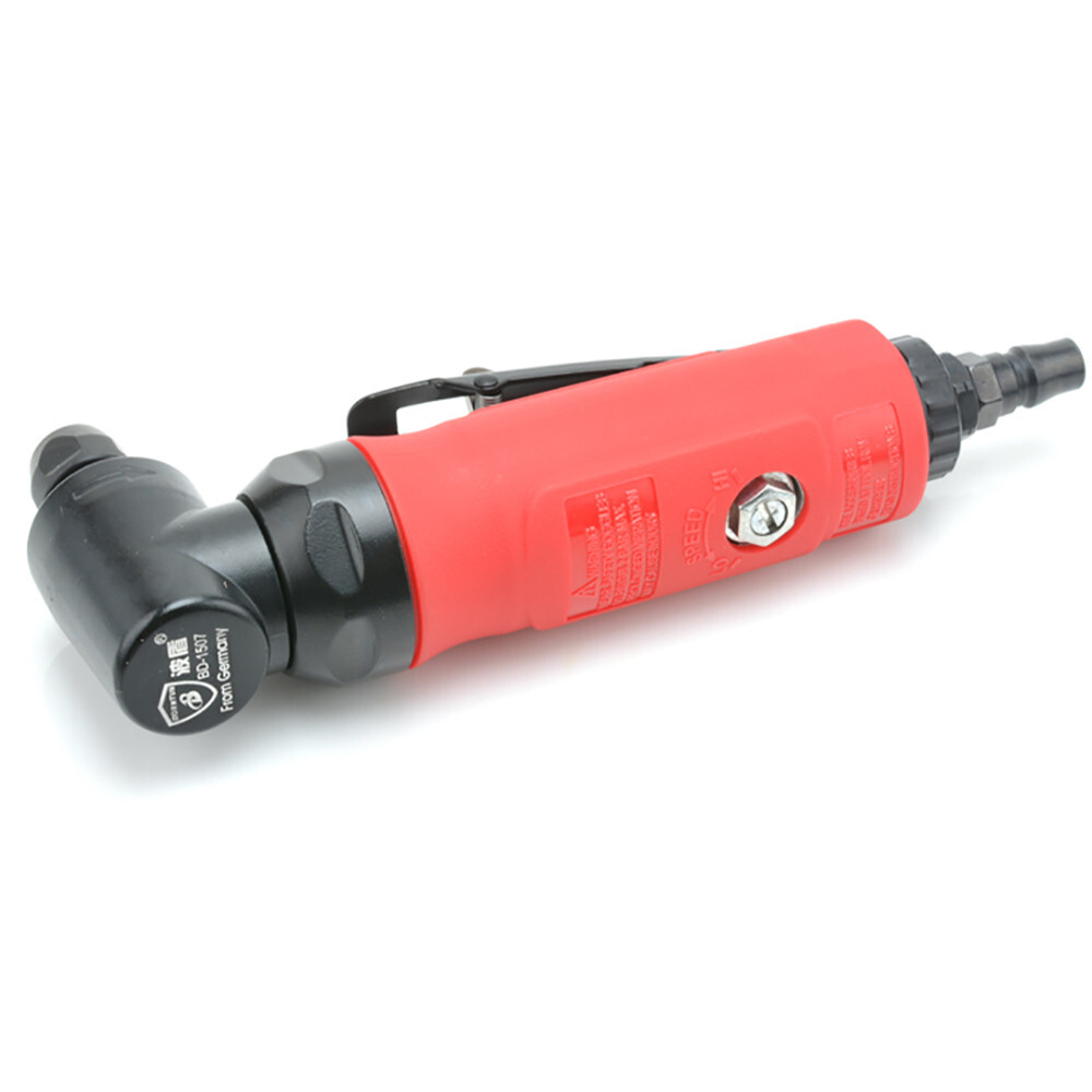 90 Degree Elbow Pneumatic Grinding Machine Right Angle Air Grinder Chuck 6MM New