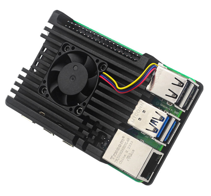 Metal Casing Raspberry pi5 Passive Cooling Casing Optional Cooling Fan US