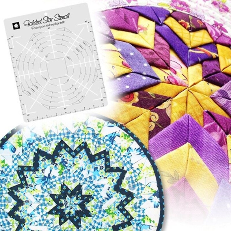 Folded Star Interfacing Templates Sewing Guide Quilting Templates for Sewing