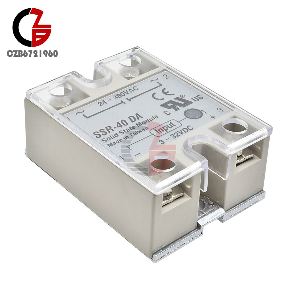 2PCS Transparent Clear Hard Plastic Cover for SSR Single Phase Solid State Relay