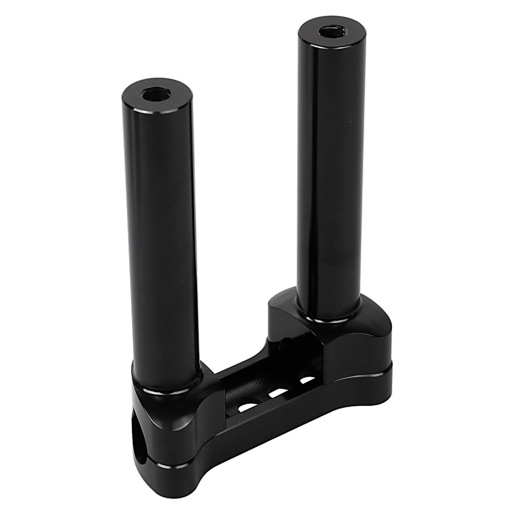Black 5.5" Handlebar Riser 1" Top Clamp For Harley Night Train Sportster Softail