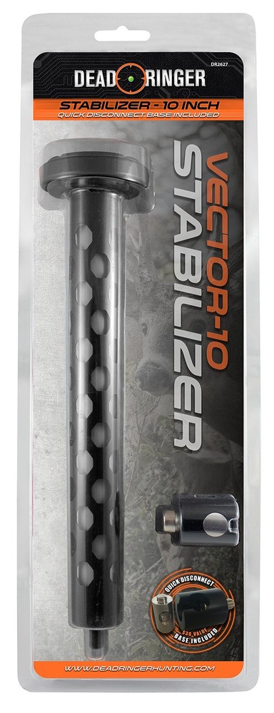 New Best Dead Ringer Vector Bow Stabilizer with Quick Disconnect Compound Black