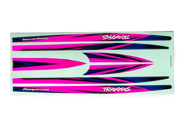 Traxxas 10698-PINK - Hull Decal Set, Pink