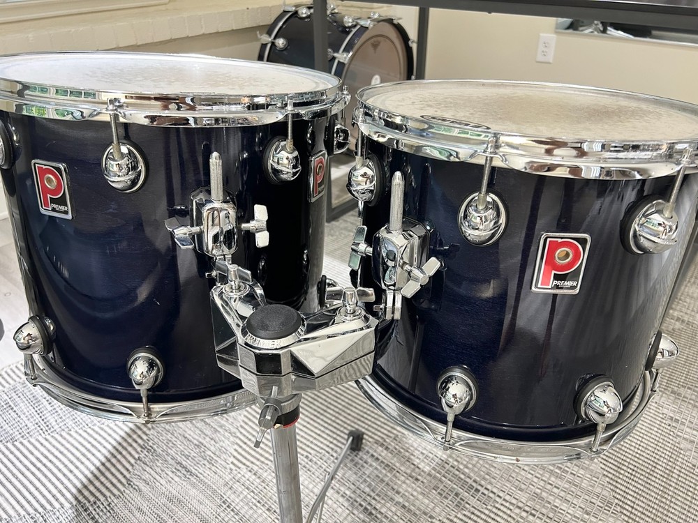 Vintage 90s Premier Genista drum set - 5-pc shell pack