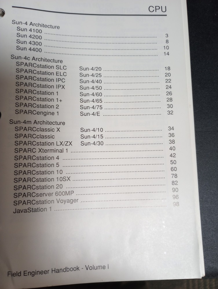 Sun Microsystem Field Engineer Handbook Vol 1