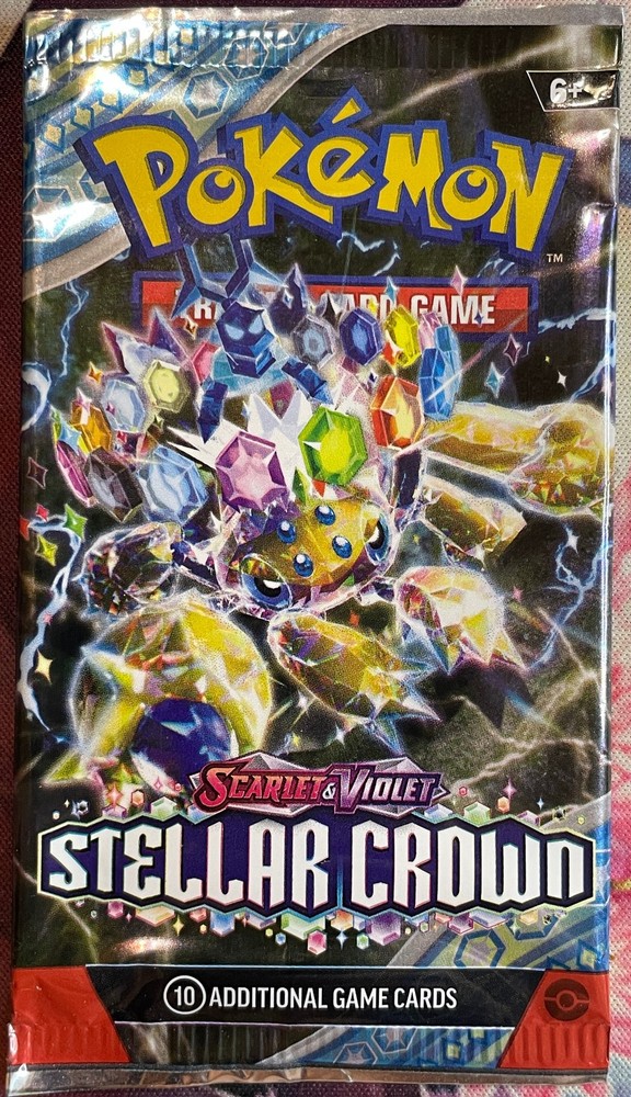 Stellar Crown Booster Pack Art Set (4) EMPTY - Pokemon 2024