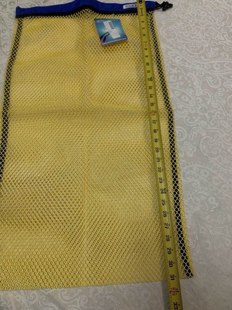NWT StahlSac mesh Net Bag Large Yellow
