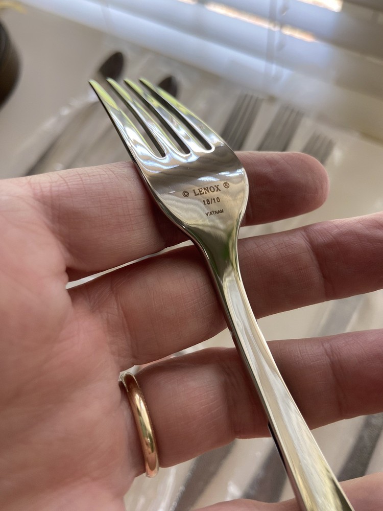 LENOX Garvey Haveson Hammered Flatware Service Set 20pc Place Setting NEW