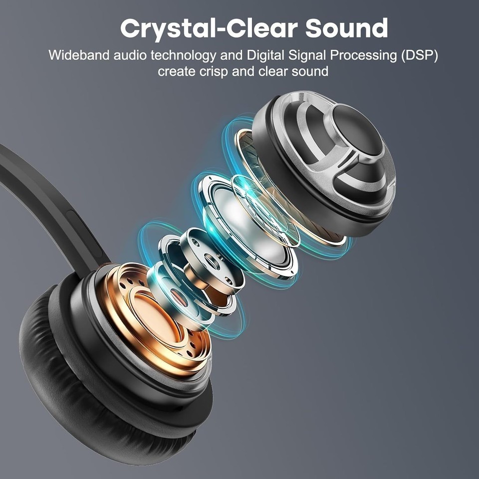 - Noise Canceling Microphone, Wired USB He