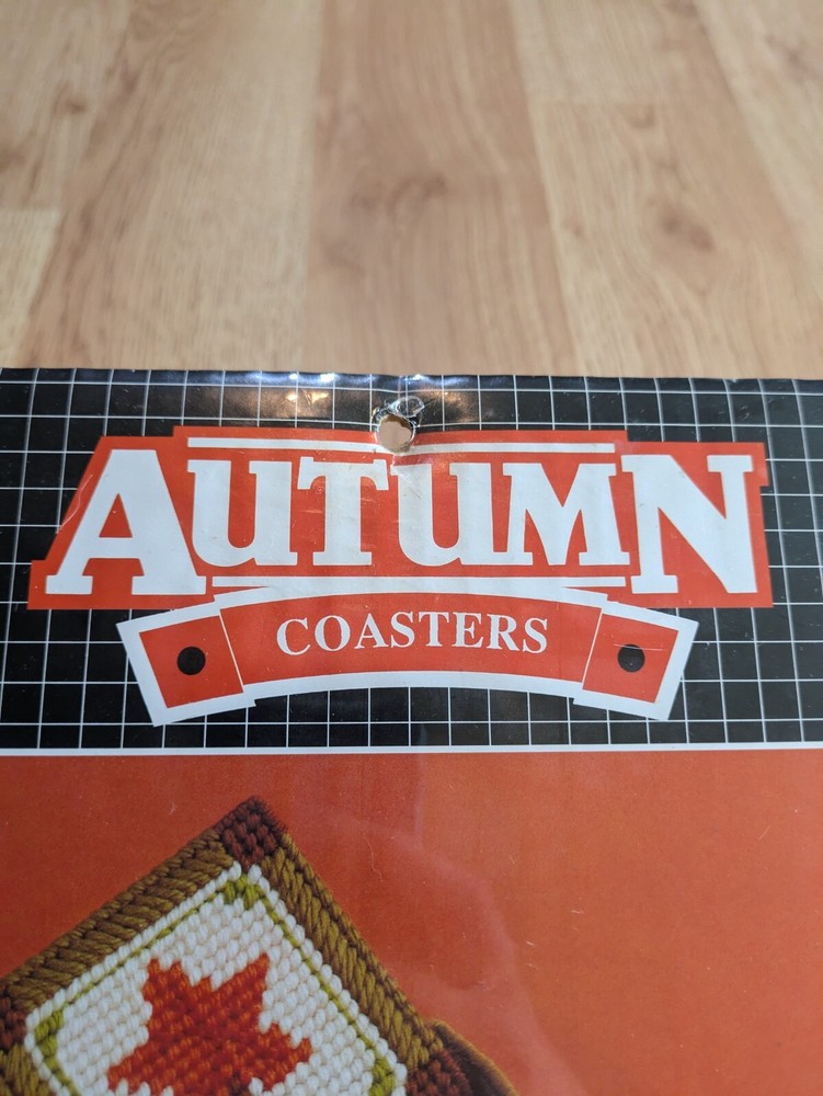 Autumn Coasters Vintage Autumn Coasters And Caddy