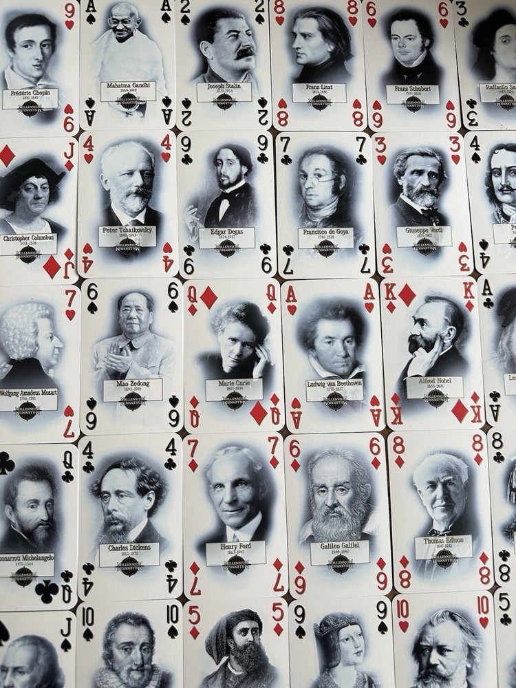 Houston Chronicle Full Deck Of With Significant Historical Figures Nice Deck