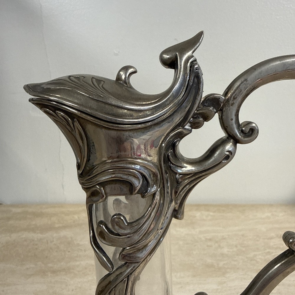 Art Nouveau Silver-Plated Claret Jug