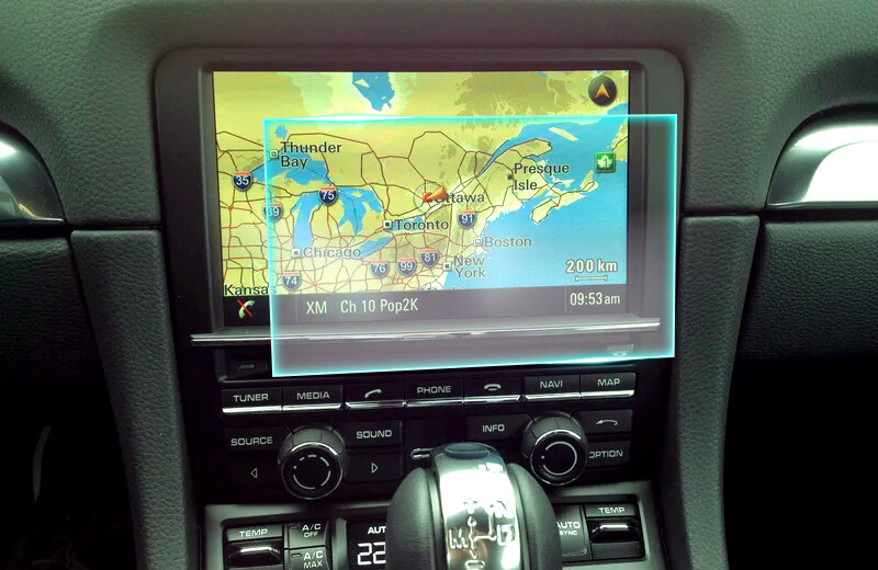 Crystal Clear Screen Protector for 2015 Porsche Cayman Vehicle Navigation