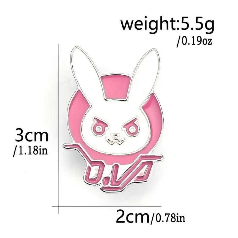 Overwatch D. VA Logo Enamel Pin