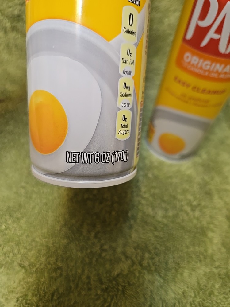 PAM Original Cooking Spray, 6 oz 2 Cans