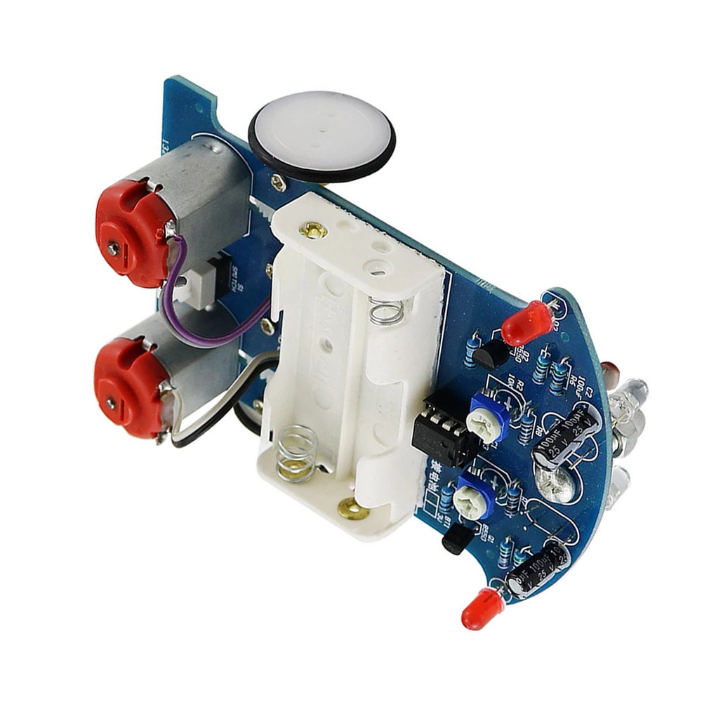 Electronics Learning Kit with Red LED and Photoresistor for Track Sensing