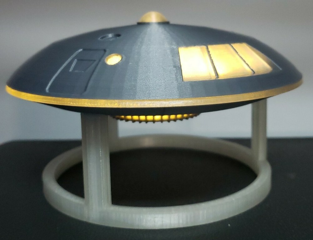 Jupiter 2 in Flight [from Lost in Space] - Medium - with stand and lights