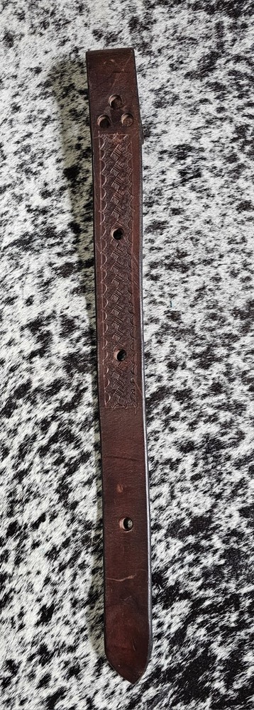 Dark Oil Hand Tooled Back Billet