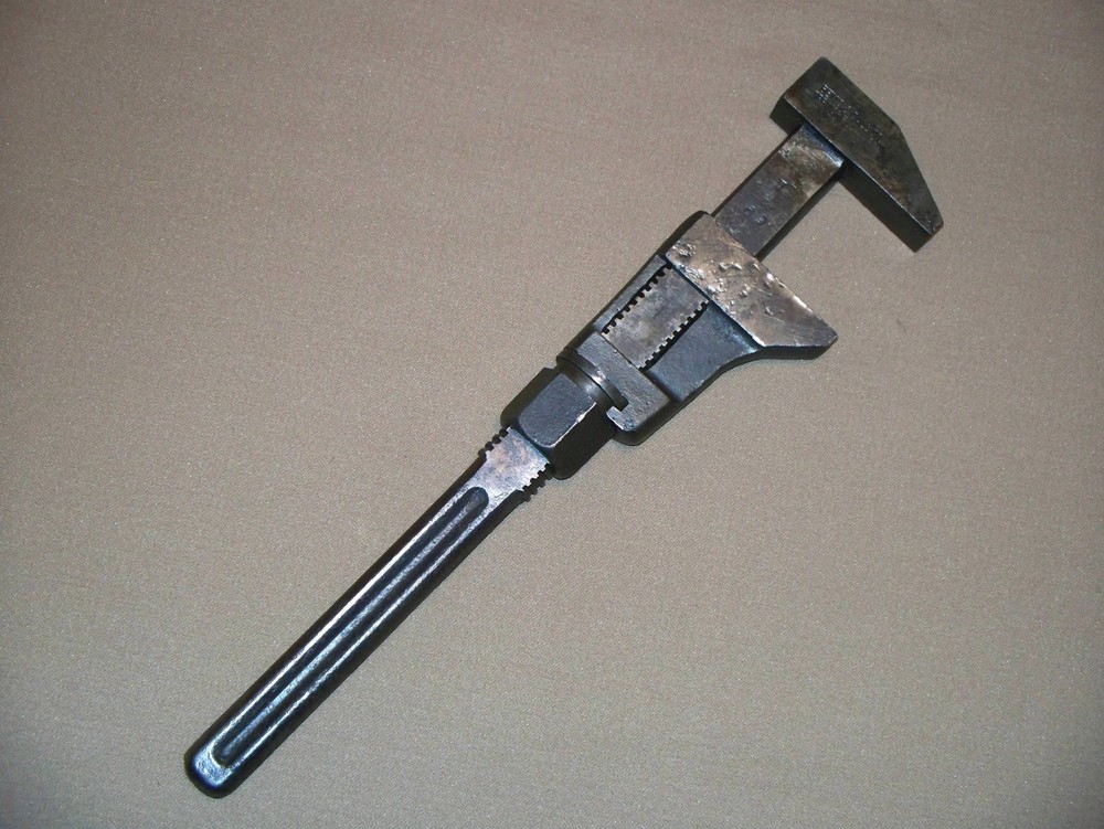 #12 Vintage Bemis & Call 15” No 90 Adjustable Monkey Wrench Tool