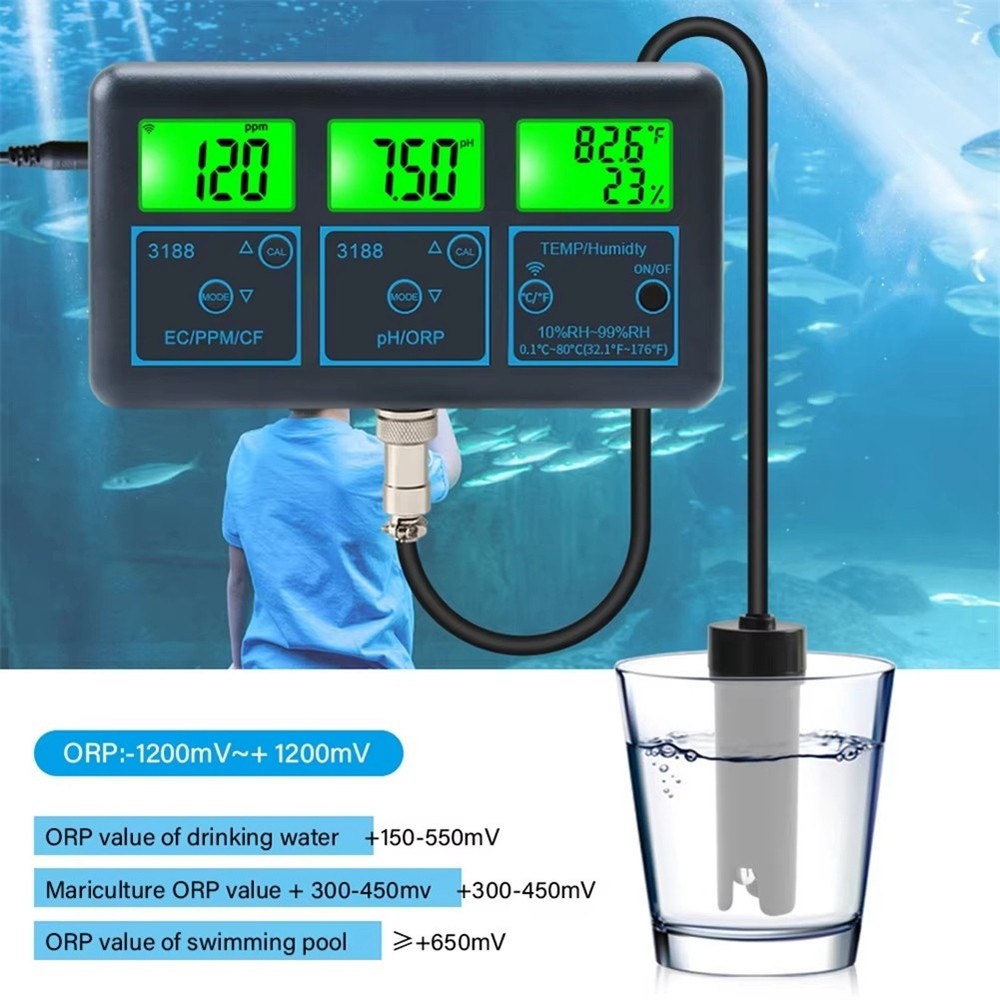 Tuya WiFi 7 In1 Water Quality Tester Multi-Parameter Water Analyzer4041