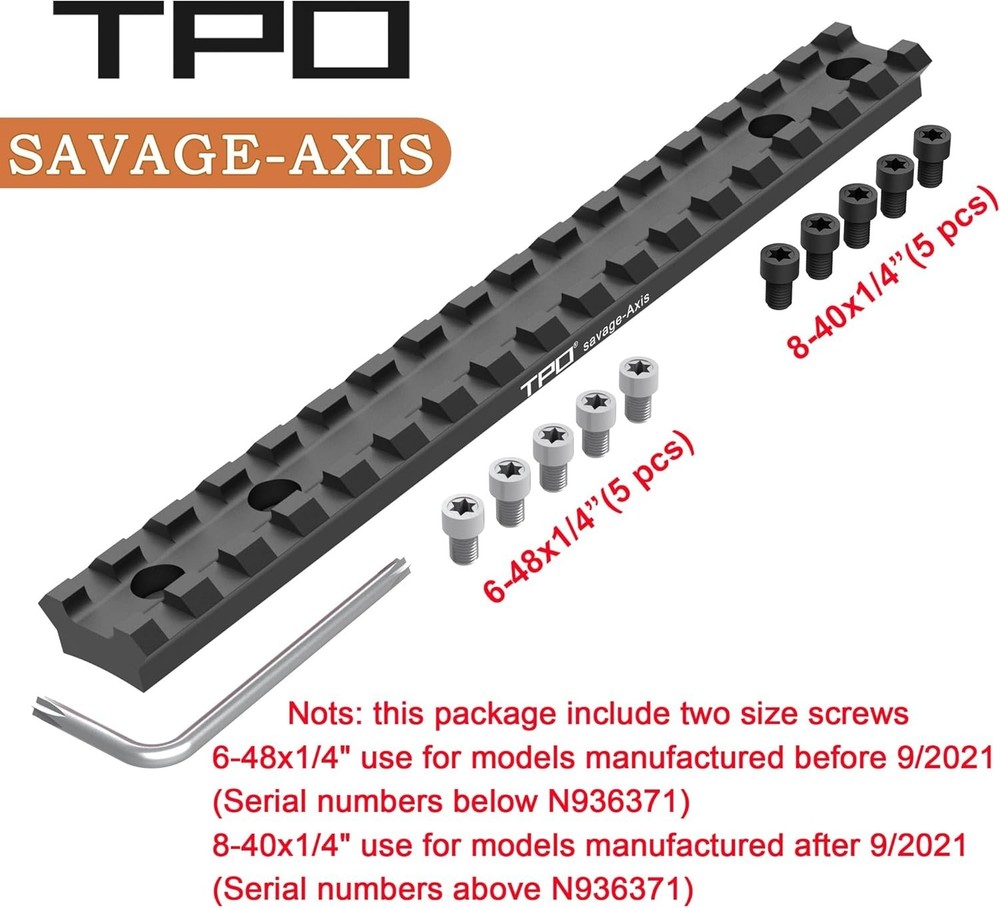 Picatinny Rail Mount for Savage Axis Edge Rifles Scope Base Adapter