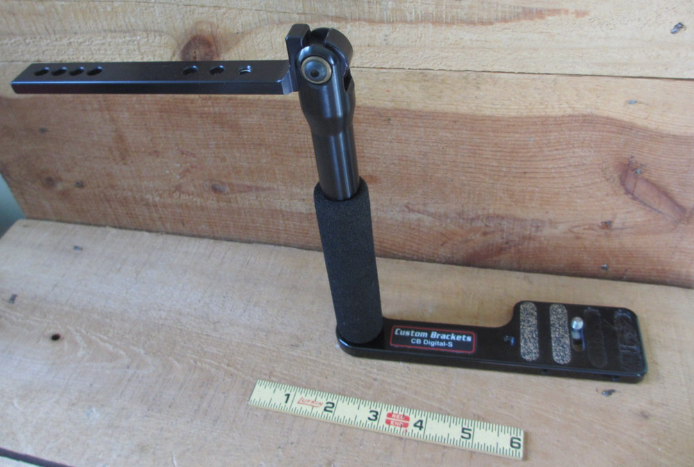 Custom Brackets CB Folding Pivoting Digital-S Camera Flash Bracket, No Top Screw
