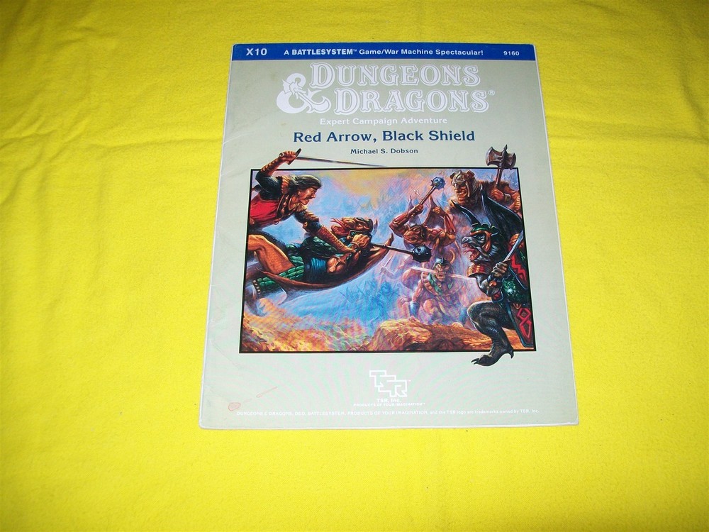 X10 RED ARROW BLACK SHIELD DUNGEONS & DRAGONS TSR - 1 MODULE