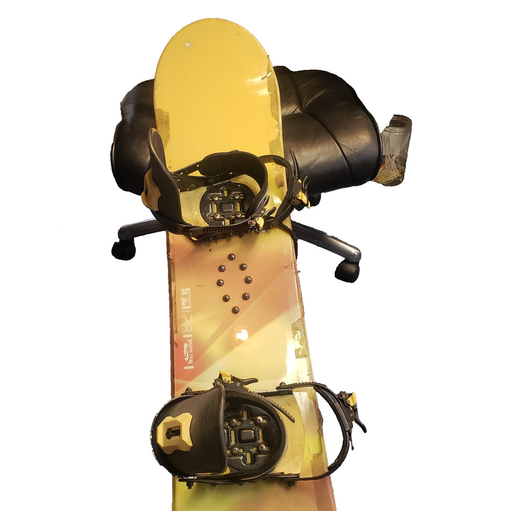 Snowjam Snowboard 138 cm Junior  Yellow  Mountain + Bindings