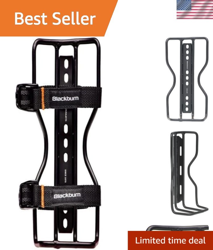 Versatile Blackburn Water Bottle Cage with Three Mounting Options for Cyclists