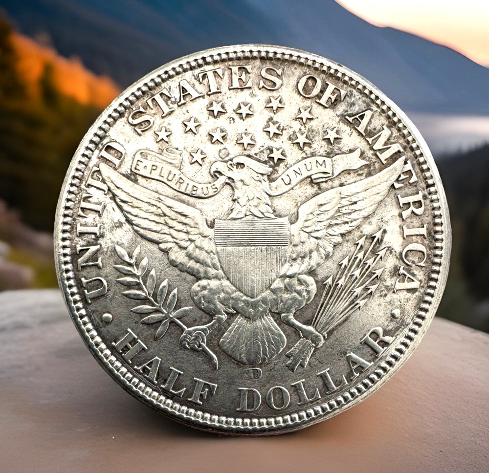 1908d 50c Barber Half Dollar AU