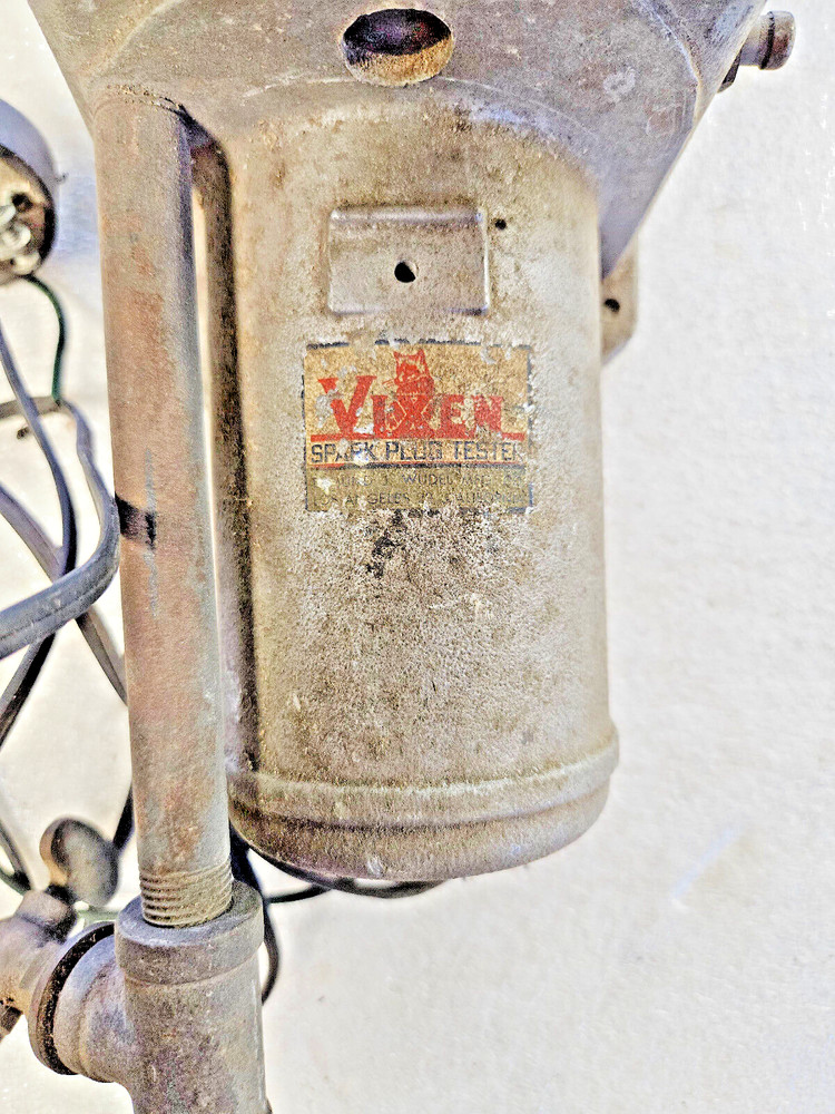 Vixen Spark Plug Tester , 115 Volt AC , Vintage