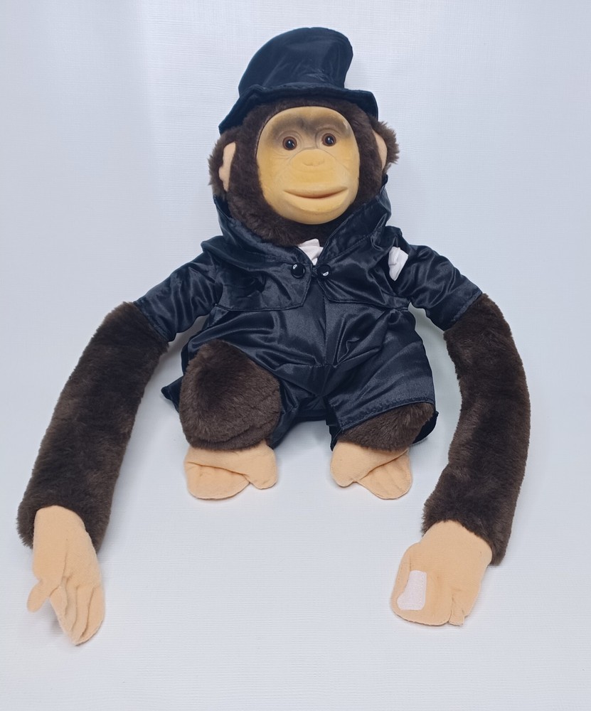RUHOF Plush Monkey Hand Puppet Squeaks 2024
