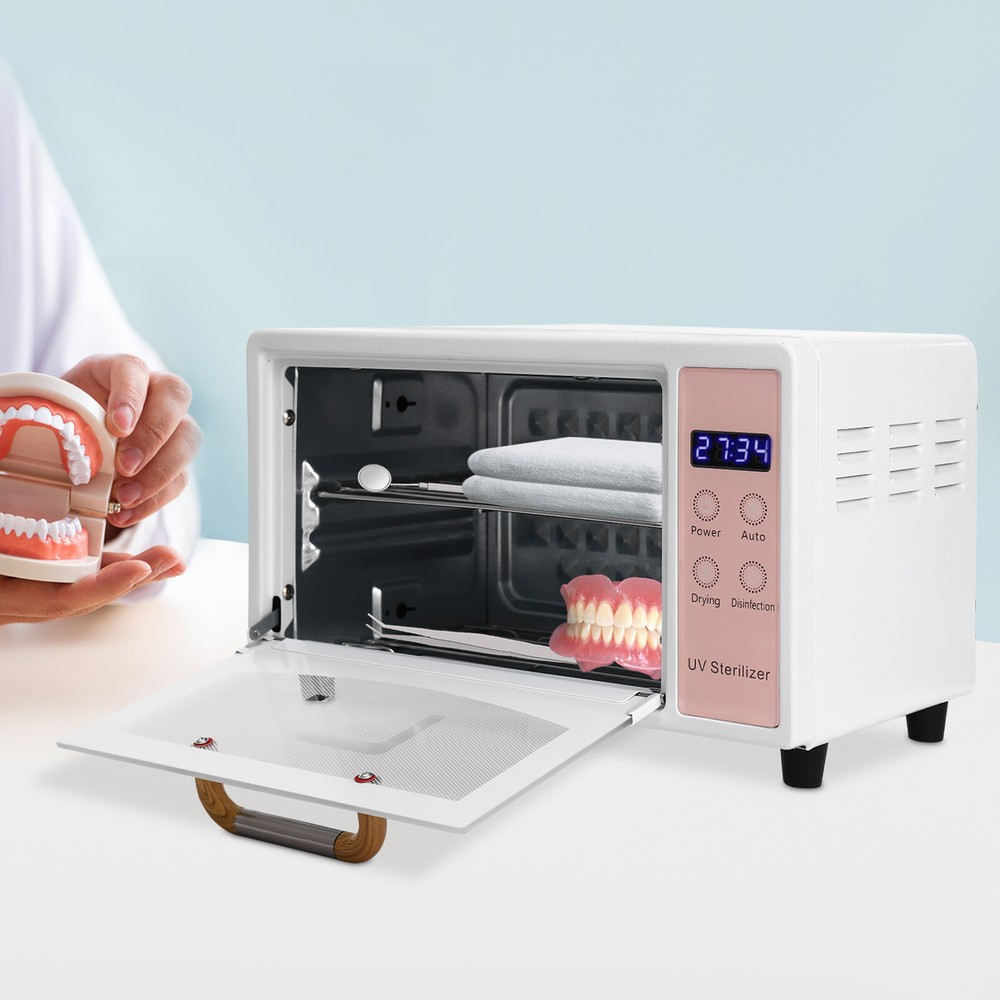 High-Temperature Sterilizer Nail Tools Sterilizer Pink Tabletop Sterilizer US