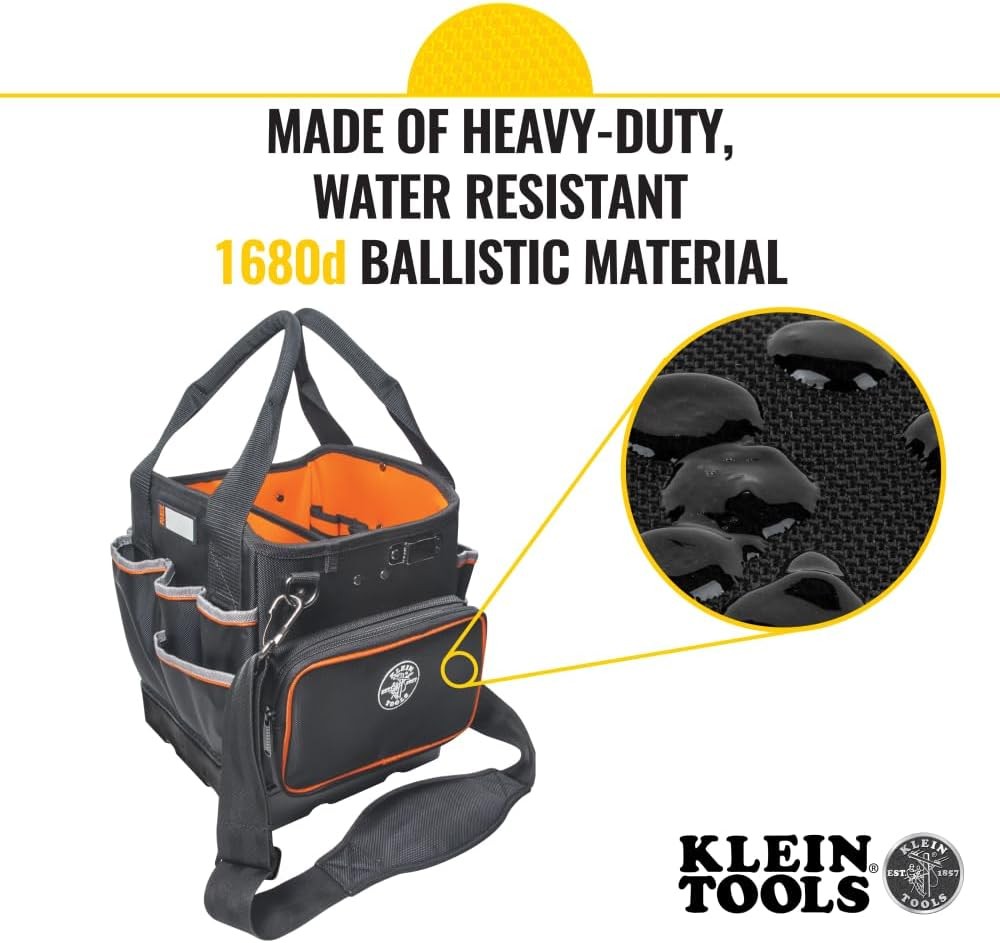 14 Tool Bag with Shoulder Strap Has 40 Pockets for Tool Storage