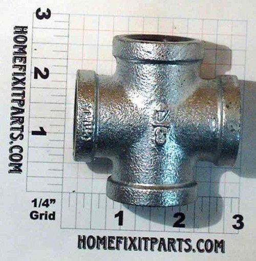 3/4" FNPT GALVANIZED CROSS
