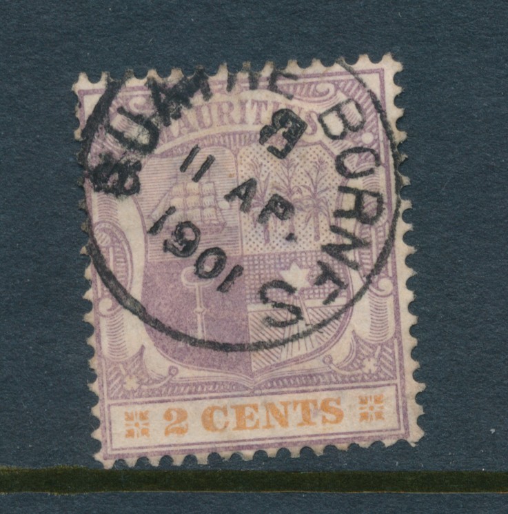 MAURITIUS, Q Victoria Postmark QUATRE BORNES