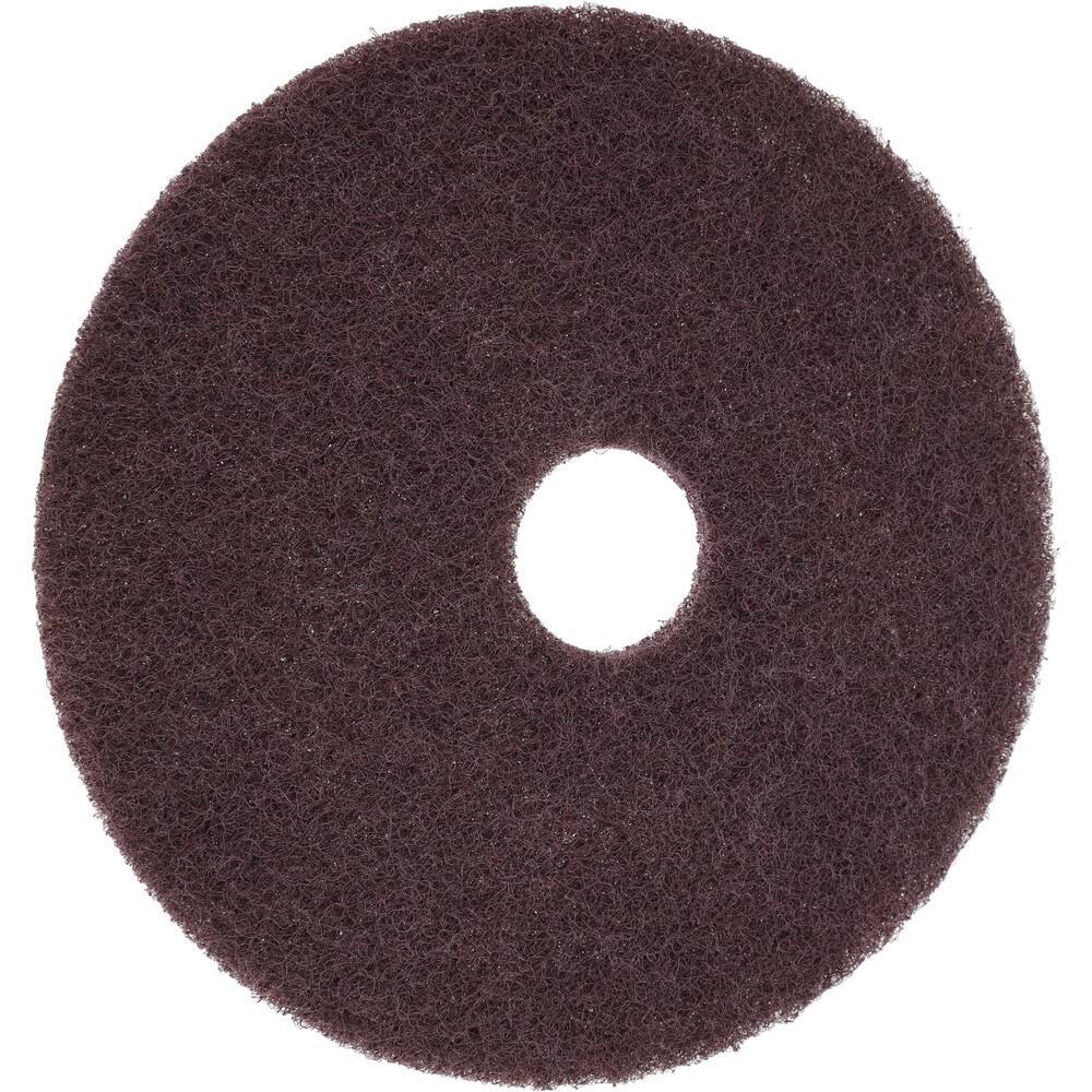 5 Pack PRO SOURCE Maroon Extra Heavy Duty Floor Stripping Pads: 17" Diameter