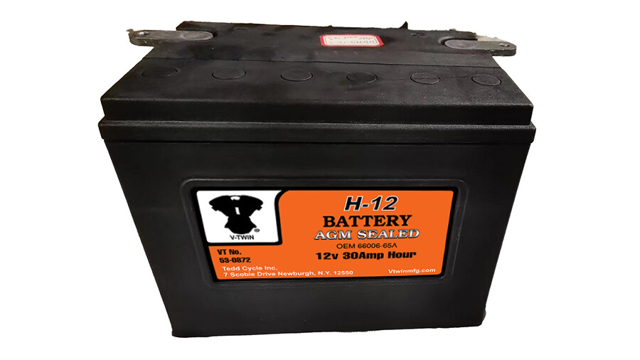 H-12 Sealed AGM Battery fits Harley Davidson